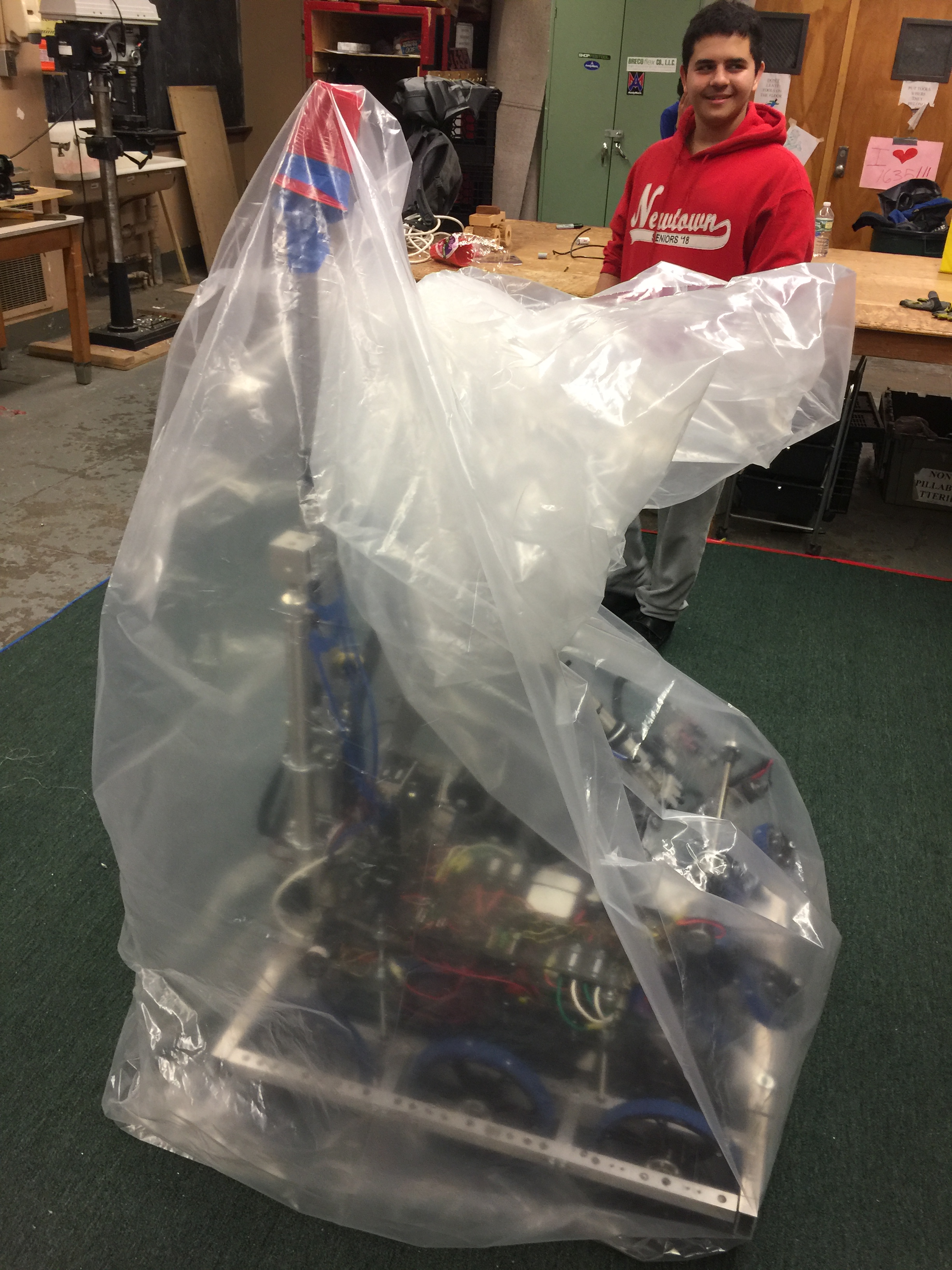 Robot is in the bag